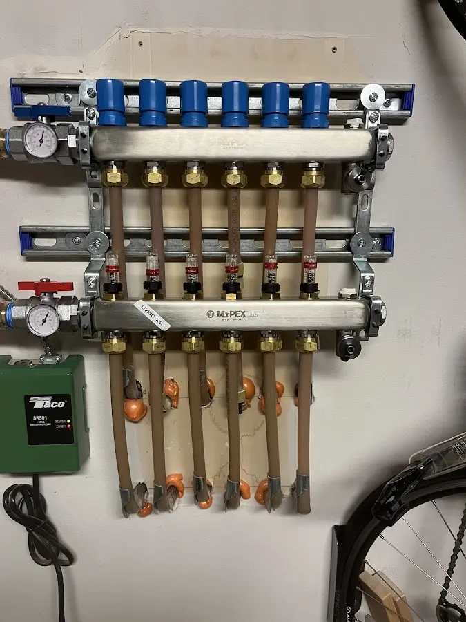 Plumber performing Leak Detection at a residential property in Cannon AFB